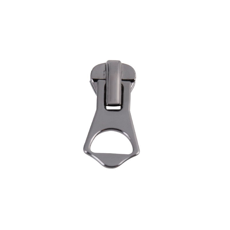 FY3226 5# resina brilhante preto controle deslizante de níquel